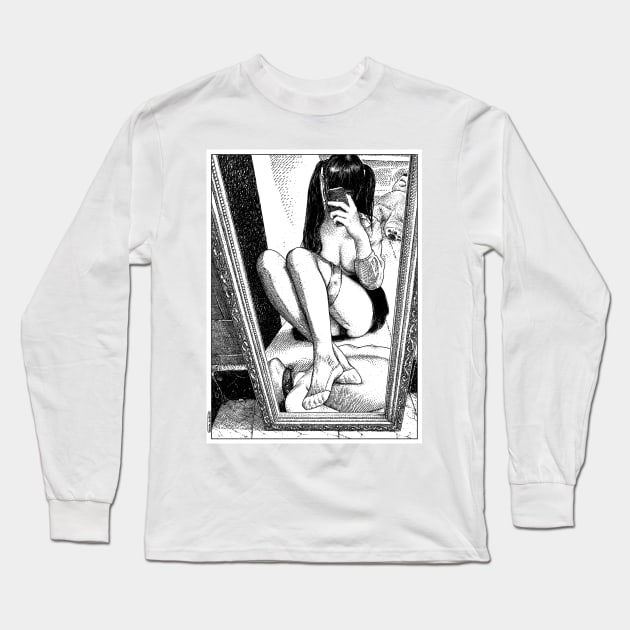 asc 620_ Le m'as-tu-vu (Showing off her new toy) Long Sleeve T-Shirt by apolloniasaintclair